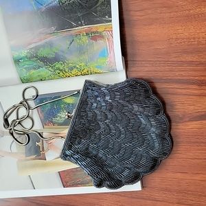 Jeromes  Metallic Glass Beads Bag